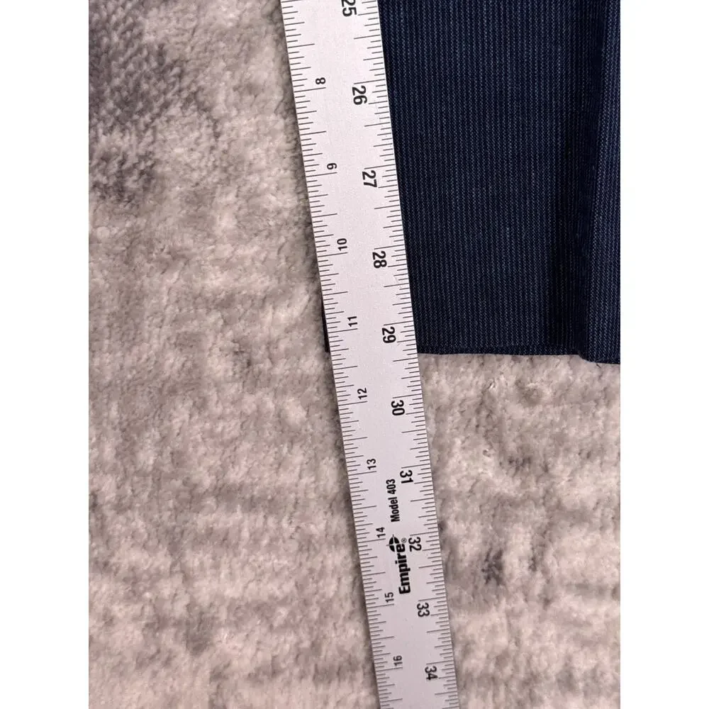 Bonobos Pants 31 / 30 Mens Blue Striped Linen Blend Tapered Leg Trouser